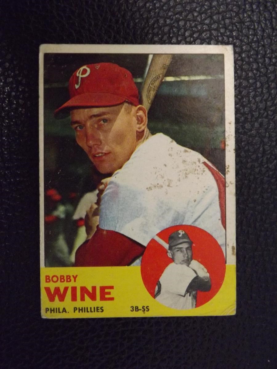 1963 TOPPS #71 BOBBY WINE PHILLIES VINTAGE