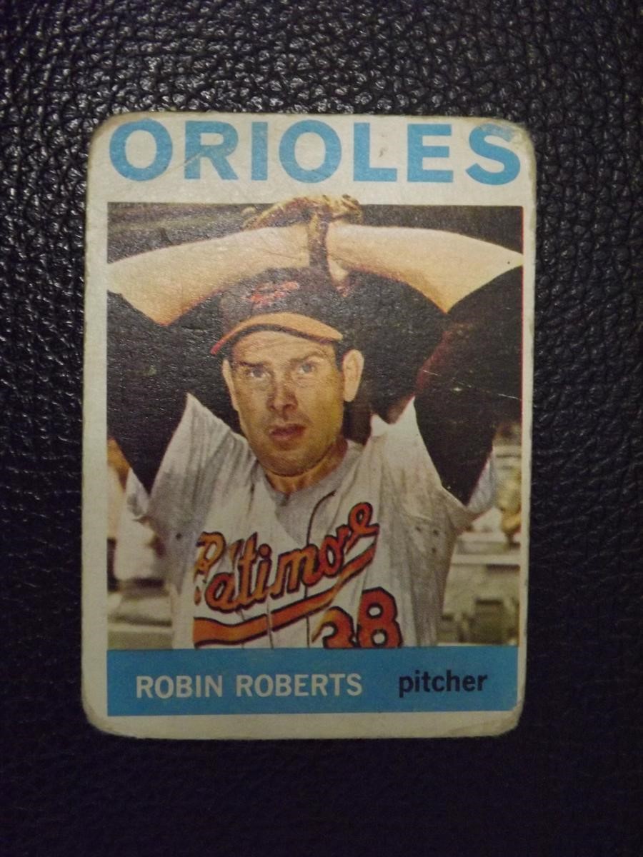 1964 TOPPS #285 ROBIN ROBERTS ORIOLES VINTAGE