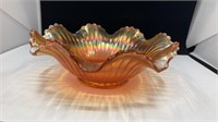 Imperial Glass Marigold Carnival Glass Bowl 7.5" D