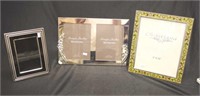 Three various picture frames