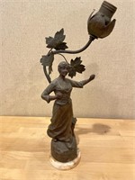 19th Century ‘Moisson’ Bronze Light Stature