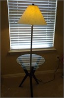 Iron & Glass Floor Table Lamp