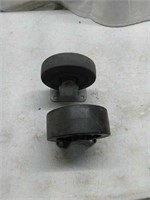 Two 5-in casters