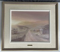 Laurent Lafleur painting, signed, framed