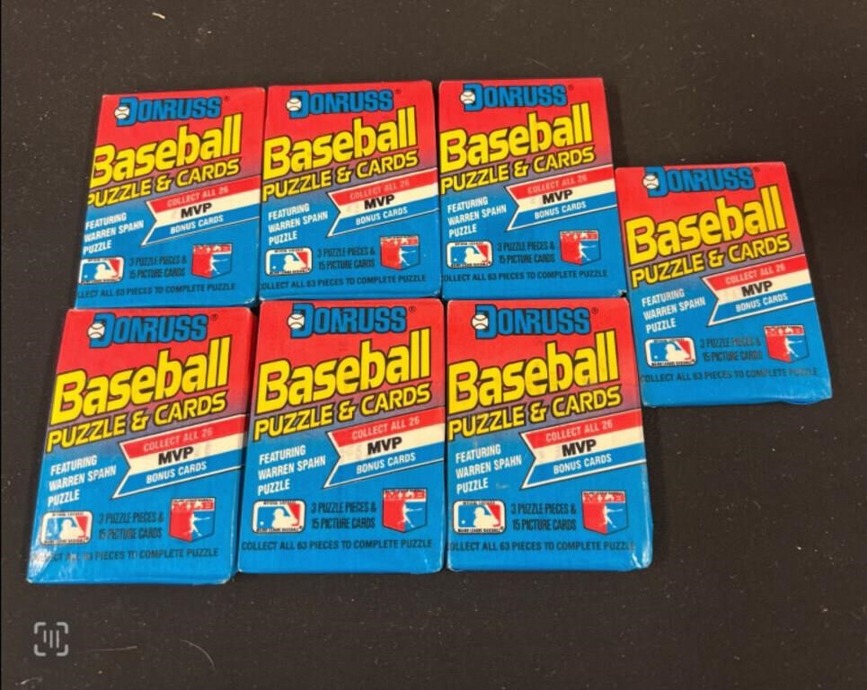 NOS Sealed Packs Donruss Baseball Cards