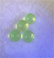 4 Uranium Glass Marbles