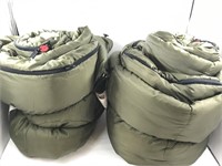 PAIR COLEMAN SLEEPING BAGS- FLEECE INSIDE