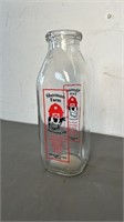 Sherman farm milk bottle