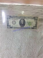 1934 $20.00 Federal Reserve Note.