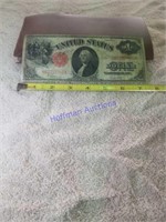 1917 large dollar.  Red seal.