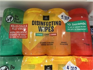 MM disinfecting wipes 312 ct