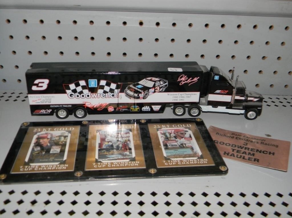 Dale Earnhart Truck & 3 Gold Cards
