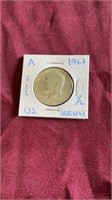 1967 Half Dollar