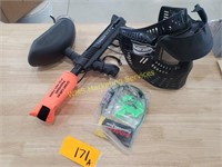 Paintball Gun and Mask