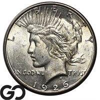 1926-S Peace Dollar, Choice BU++ Better Date