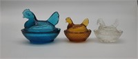 Vintage Nesting Hen Dishes with lids