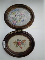 2-Oval framed florals