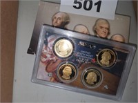 2007 U S MINT PRESIDENTIAL $1 COINS PROOF SET 4 PC