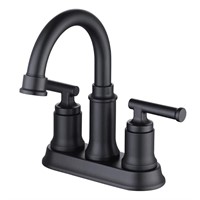 Glacier Bay 4in 2-Handle Faucet  Matte Black