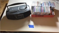 SONY CFD-V15 cd/radio/cassette player & cds