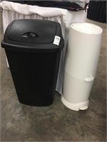 Diaper genie and trash can