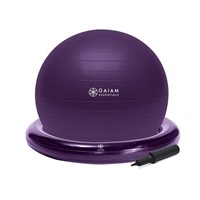 Gaiam Essentials Balance Ball & Base Kit, 65cm