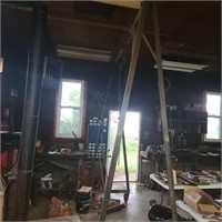 Chain Hoist on Lg. Frame on Casters