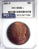 1921-S Morgan MS65+ LISTS $1450