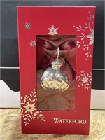 Waterford Lismore ball ornament silver plated
