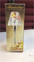 Hand painted glass candle holder