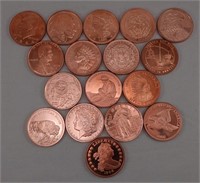 17 - Copper Rounds - Various Designs