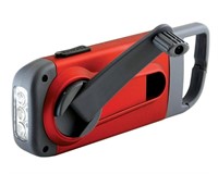 Crank-Powered, Clip-On LED Flashlight and Charger