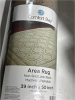 $20.00 Comfort Bay Area Rug 39inch X 50inche