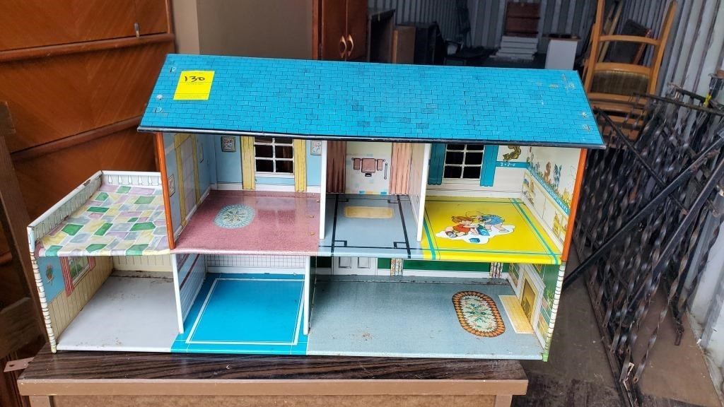 Vintage Metal Doll House