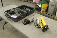 DeWalt 14V Skil Saw, Battery, Charger & Case, Work