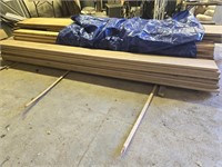 10 oak boards 10'6" long - Rough cut