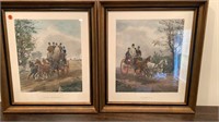(2) English Horse & Carriage Prints