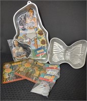 Butterfly & Pocahontas Cake Pans/Misc.-2-pc lot