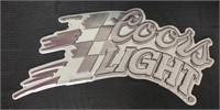 Metal Coors Light Beer Sign