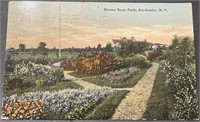 Antique Stamped Brown Bros Park Postcard PPC