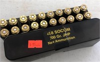 Box of 458 Socom 300 Gr. JHP New Ammo