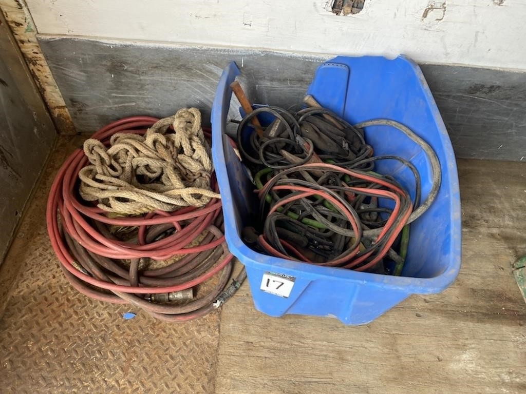 Air Hose, Rope, Booster Cables