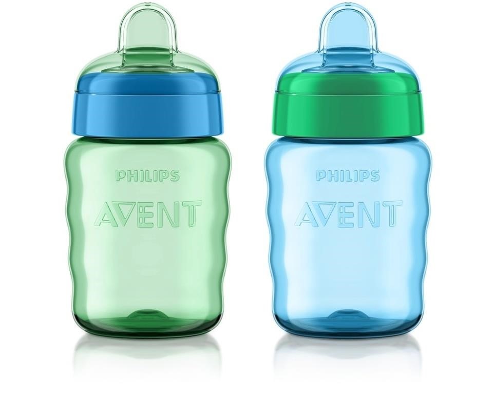 Philips Avent My Easy Sippy Cup 9oz, Blue/Teal, 2p