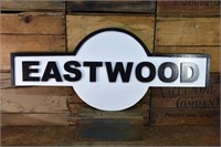 Timber Eastwood Station Sign - REPRO