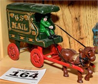 U.S. Mail cast cart and horse