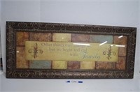"Family" Framed Wall Sign
