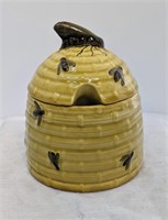 Bee Hive Ceramic Honey Pot/Sugar Jar