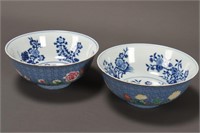 Fine Pair of Chinese Porcelain Bowls,