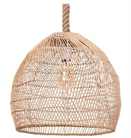 WalmHomie Hand Woven Pendant Rattan Hanging Lamp