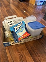 Plastic Containers & Measuring Cups